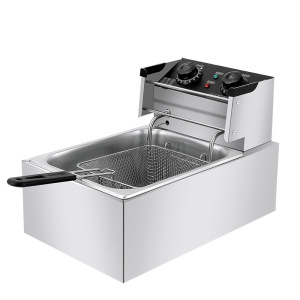 电炸炉商用摆摊燃气双缸油炸锅家用单缸小型炸油条机全自动电炸锅