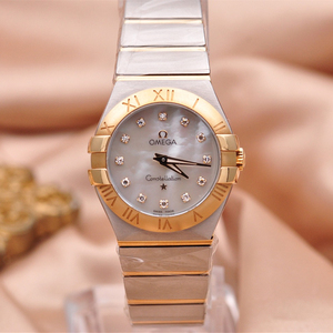 【欧米茄omega】星座系列原镶钻石英女表型号123.20.27.60.55.002