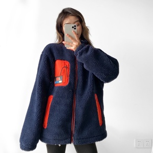 新百伦nb秋冬羊羔绒摇粒绒毛外套男女情侣款立领保暖夹克上衣百搭