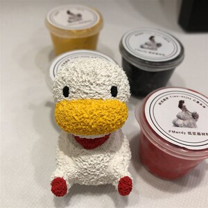 fmandy纸浆画手工diy材料包纸浆填色立体雕塑小动物礼物玩偶0人付款9