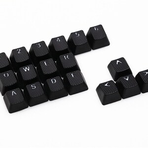 太豪m8键橡胶键帽anbs透光无刻oe1键盘光红黄绿浅天蓝红黑灰荧洋.