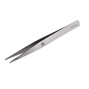 海川崎 pt-17镊子 平口镊子 元器件ic夹子 不锈钢镊子无磁