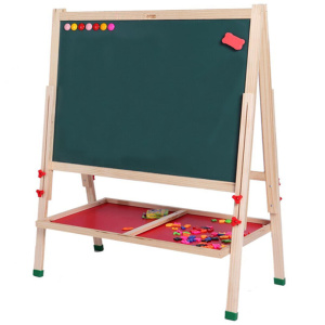 超特大涂小学生家用黑板支写式宝宝e号鸦架字白板双面磁性儿童画