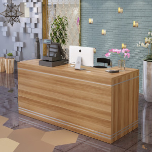 简约现代超市收银台柜台桌店铺便利店转角奶茶商用水果店小型吧台