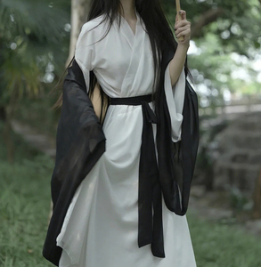 【道定】汉服女仙气古风霸气束腰黑色系民族舞蹈古装一整套清冷风