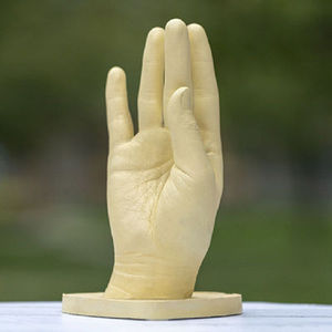 情侣手膜石膏di隆克y粉模足粉成人3d婴儿宝宝r纪念品手型印泥自l