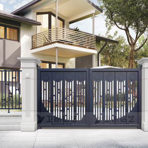 卫朗铝艺高端庭院大门户外别墅民族特色双开门花园单门-瓦希孟