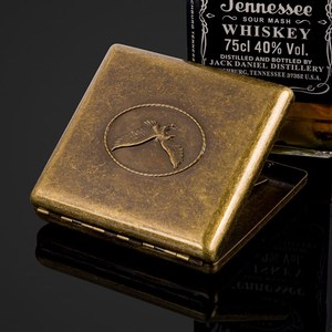 新品正品烟铜20支装超薄纯盒青铜蝎子  自动o烟盒烟夹礼菸盒子香