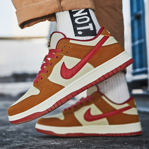 aj男鞋官网棕色红勾运动休闲板鞋莆田货秋冬款aj1男鞋轻便低帮鞋