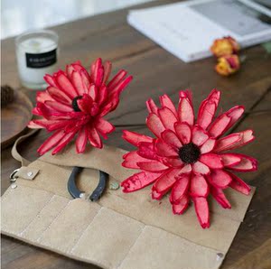 手工特制插花搭配花艺设计笋叶花北欧家居装饰天然植物干花干果壳