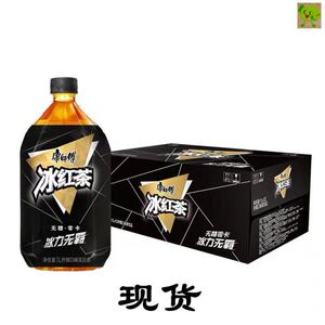 康师傅冰红茶1升无糖零卡零度冰红茶黑瓶0卡零糖冰红茶脂冰力无羁