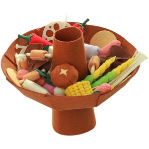 不织布儿童手工布艺diy材料包海鲜排骨蔬菜火锅幼儿.园亲子作业