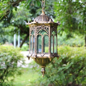 七源欧式复古凉亭防水户外走廊景观灯 过道玄关阳台吊灯 室外庭院