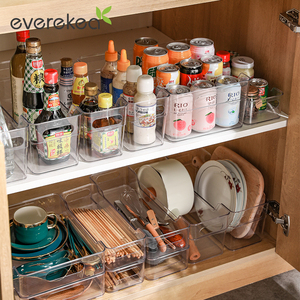 收纳盒夹缝透明窄长型厨房零食厨柜筐亚克力塑料神器杂物桌面日式