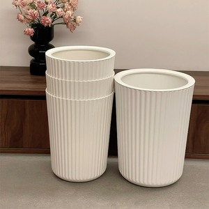 客厅垃圾桶现代简约北欧大号家用高颜值新款白色卫生间厨房纸篓