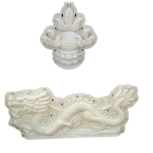 双龙戏珠水c泥式杆寺庙祠堂屋顶外墙装饰欧预阳台栏制罗马柱模具l