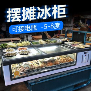 雪鸥台式展示柜冷藏商用卧式小冰柜铜管三轮车移动摆摊微冻小冰箱