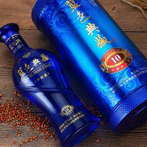 tt洋河镇蓝色典藏白酒铁盒装中国梦白酒整箱特价52度纯粮浓香型酒