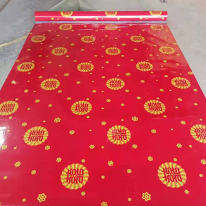 新款大红喜字装饰地板革家用商用红色防滑地板革