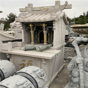 石雕双层单层土地公小庙花岗岩石材佛龛神龛镇宅石屋青石头财神庙