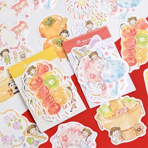 顽意屋&卓大王【传统小物美食便签】异形无粘性可书写古风手帐可