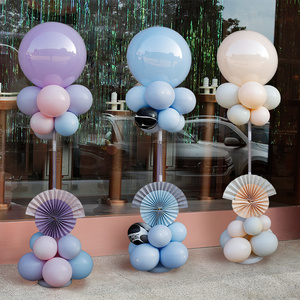 开业气氛围布置气球新店面门口服装店周年庆活动装饰场景地飘立柱