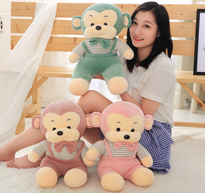 卡通猴子公仔抱枕毛绒玩具韩国丑萌娃娃家居沙发枕头靠垫玩偶