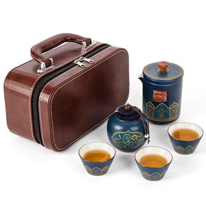 亮巧便携式旅行茶具套装快客杯一壶三杯户外旅游随身功夫品茶泡茶