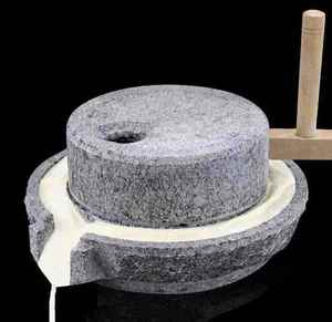 青豆浆机手摇小石磨盘石磨石天然家用石磨米粉家用老机纯手工石磨