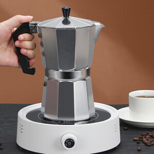 户外咖啡套装电动摩卡壶电煮咖啡壶老式便携咖啡机咖啡粉专用烧煮