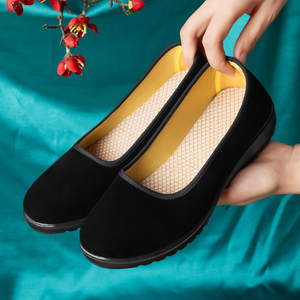 90王某人先生淘宝官方正牌足力健老人鞋旗舰店正品老北京布鞋年轻款