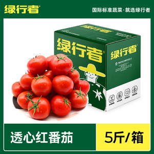 【绿行者】透心红番茄自然成熟新鲜西红柿水果蔬菜沙瓤小番茄5斤