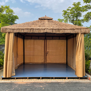 户外凉亭茅草帐篷遮阳棚休闲花园移动小别墅室外庭院露台乘凉亭子