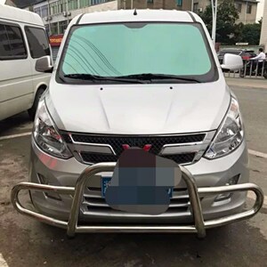 五菱荣光s荣光小卡之光/s改装 不锈钢前护杠防撞杠护灯前杠保险杠