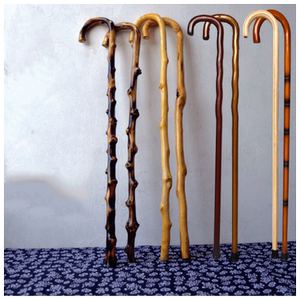 藤拐扙藤条拐杖木拐棍藤木手杖老人防滑实木一体木头木制加粗黑藤