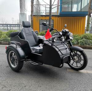 电喷传动轴边三轮摩托车300水冷偏侧三轮长途侉子挎斗跨骑/可上牌