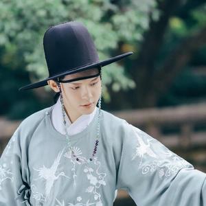 【霜翎阁×观止织造】明制复原大帽网巾汉服男革带抹额配饰