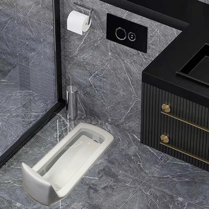 蹲便器隐藏式水箱家用蹲厕防臭便池陶瓷大便器蹲盆蹲坑智能感应水