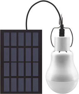 太阳能LED灯泡便携式USB充电棚灯带太阳能板室内户外露营帐篷钓鱼