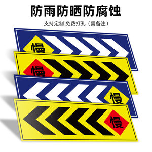 标志牌左右方向导视牌交通导流安全警示牌电梯楼梯提示牌标识牌定制