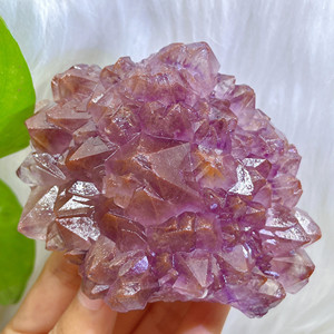 fy624771淘宝天然巴西极光23紫钛水晶簇钛晶紫晶矿物标本原石原矿