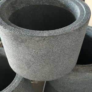 330碾米机砂轮黄豆玉米专用棕刚玉砂轮大头315小头278高200