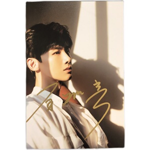 白敬亭亲笔签名照片小白写真周边粉e丝礼物明星大侦探热门定妆照l