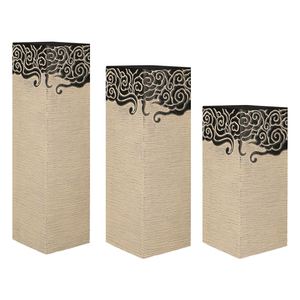 新中式祥云柱复古家居摆件古风禅意庭院落地装饰品客厅玄关防石