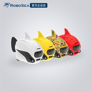 高档roboesea摄影仿生biki智能机器鱼水下无人机潜水游泳无缆 wif
