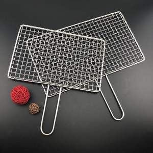 烧烤网片不锈钢网格工具架烤肉铁丝网长方形烤炉网晾晒网大号新款