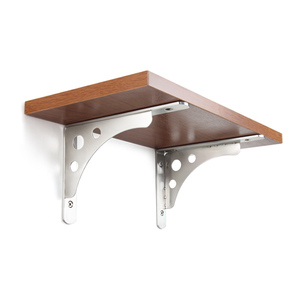 不锈钢正反两用三角支架 置物架 墙上j带木板层板托承重隔板托架