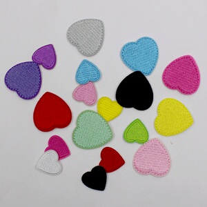 衣服帖补破洞补丁小无痕修复刺绣床单爱心布贴自粘小号装饰羽绒服