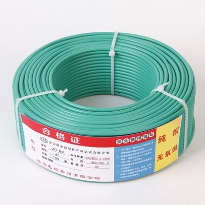 5国标4.方铜芯电线家装家用1.5/6/10单芯单股硬.