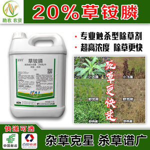 诺普信 20%草铵膦除草剂杂草一扫光果园茶园不伤树根专杀牛筋草用